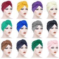 Women's Ethnic Style Solid Color Eaveless Beanie Hat main image 1