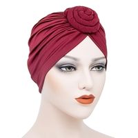 Women's Ethnic Style Solid Color Eaveless Beanie Hat sku image 1