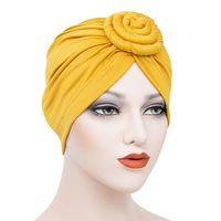 Women's Ethnic Style Solid Color Eaveless Beanie Hat sku image 2