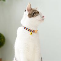 Simple Printed Adjustable Cute Dog Pet Collar Set main image 4