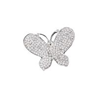 Elegante Hoja Flor Mariposa Aleación Enchapado Embutido Diamantes De Imitación Perla Mujeres Broches main image 2