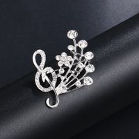 Elegant Leaf Flower Butterfly Alloy Plating Inlay Rhinestones Pearl Women's Brooches sku image 12