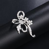 Elegant Leaf Flower Butterfly Alloy Plating Inlay Rhinestones Pearl Women's Brooches sku image 13