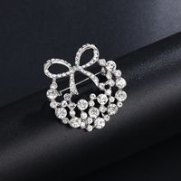 Elegant Leaf Flower Butterfly Alloy Plating Inlay Rhinestones Pearl Women's Brooches sku image 33