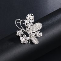 Elegante Hoja Flor Mariposa Aleación Enchapado Embutido Diamantes De Imitación Perla Mujeres Broches sku image 42