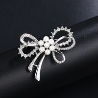 Elegant Leaf Flower Butterfly Alloy Plating Inlay Rhinestones Pearl Women's Brooches sku image 45