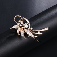 Elegant Leaf Flower Butterfly Alloy Plating Inlay Rhinestones Pearl Women's Brooches sku image 52