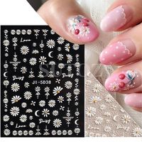 Sweet Flower Stickers Nail Patches 1 Set main image 5