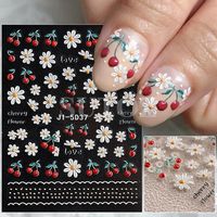 Sweet Flower Stickers Nail Patches 1 Set main image 1