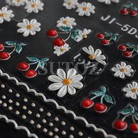 Sweet Flower Stickers Nail Patches 1 Set main image 4