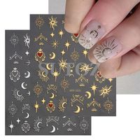 Sweet Star Moon Plastic Nail Patches 1 Set main image 1