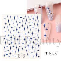 Streetwear Star Heart Shape Stickers Nail Patches 1 Set sku image 19