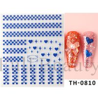 Streetwear Star Heart Shape Stickers Nail Patches 1 Set sku image 22