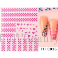 Streetwear Star Heart Shape Stickers Nail Patches 1 Set sku image 26