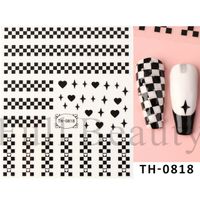 Streetwear Star Heart Shape Stickers Nail Patches 1 Set sku image 27