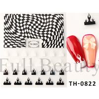 Streetwear Star Heart Shape Stickers Nail Patches 1 Set sku image 28