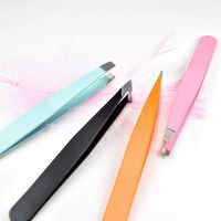 Casual Solid Color Stainless Steel Eyebrow Tweezers 1 Piece main image 4