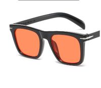 Fashion Sunglasses Simple Square Frame Solid Color Men's Sunglasses sku image 2