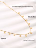 Sweet Simple Style Butterfly Titanium Steel Plating Gold Plated Necklace main image 2