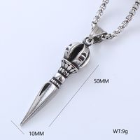 Cool Style Human Anchor Dragonfly 304 Stainless Steel No Inlaid Men'S Pendant Necklace Long Necklace sku image 3