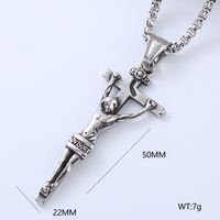 Cool Style Human Anchor Dragonfly 304 Stainless Steel No Inlaid Men'S Pendant Necklace Long Necklace sku image 4
