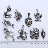 Simple Style Cool Style Snake Horse Dragon 304 Stainless Steel No Inlaid Men'S Pendant Necklace main image 7