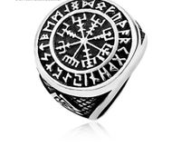 Casual Retro Solid Color Stainless Steel Men's Rings sku image 1