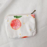 Women's Fruit Cotton Zipper Coin Purses sku image 7