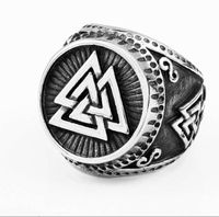 Casual Retro Solid Color Stainless Steel Men's Rings sku image 15