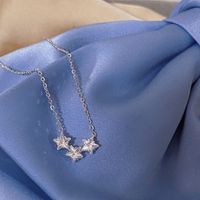 Ig-stil Koreanische Art Stern Kupfer Halskette Mit Anhänger main image 3
