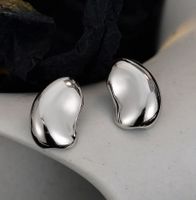 1 Pair Modern Style Irregular Plating Sterling Silver Ear Studs sku image 1