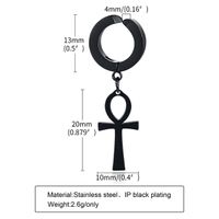 1 Piece Punk Cool Style Cross Chain 201 Stainless Steel Ear Cuffs main image 3