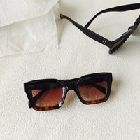 Ig Style Vacation Solid Color Leopard Pc Resin Square Full Frame Women's Sunglasses main image 6