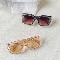 Ig Style Vacation Solid Color Leopard Pc Resin Square Full Frame Women's Sunglasses main image 2