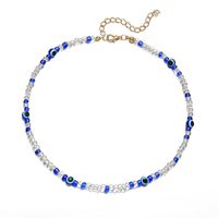 Retro Cool Style Devil's Eye Beaded Alloy Women's Necklace main image 3