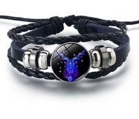Basic Constellation Pu Leather Unisex Bracelets sku image 10