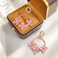 1 Pair Cute Sweet Flower Plating Alloy Drop Earrings main image 2