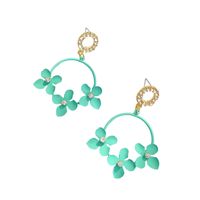 1 Pair Cute Sweet Flower Plating Alloy Drop Earrings main image 3