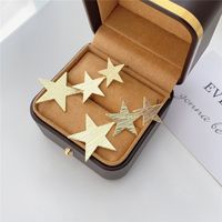 1 Pair Casual Classic Style Star Waves Plating Alloy Drop Earrings main image 5
