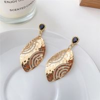 1 Pair Casual Classic Style Star Waves Plating Alloy Drop Earrings sku image 2