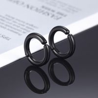 1 Stück Einfacher Stil Klassischer Stil Geometrisch Titan Stahl Ohrringe main image 1
