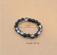 Casual Simple Style Round Glass Bead Beaded Men's Bracelets main image 2