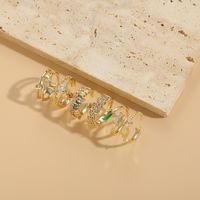 Elegant Luxuriös Herzform Kupfer Überzug Inlay Zirkon 14 Karat Vergoldet Ringe main image 6