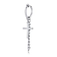 1 Piece Punk Cool Style Cross Chain 201 Stainless Steel Ear Cuffs sku image 18