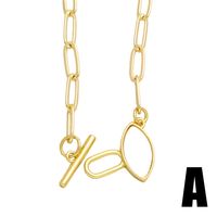 Artistique Star Lune Le Cuivre Toggle Placage Incruster Coquille Plaqué Or 18k Collier main image 3