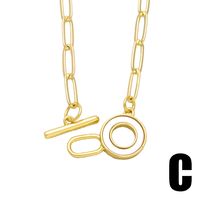 Artistique Star Lune Le Cuivre Toggle Placage Incruster Coquille Plaqué Or 18k Collier main image 2