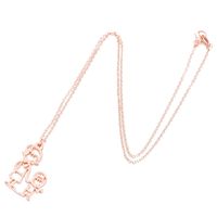 Stainless Steel Simple Style Plating Human Pendant Necklace sku image 3