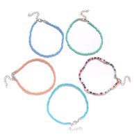 Vacances Couleur Unie Perle De Rocaille De Gros Bracelet De Cheville main image 1