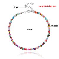 Vacation Solid Color Seed Bead Wholesale Anklet main image 3