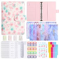New Simple Cartoon Small Floral Leather Binder Diary sku image 8